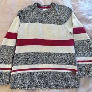 Men’s Roots Cabin Crewneck Sweater. Size Large